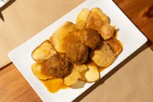 Albóndigas de choco y gambas
